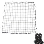100*100cm Replacement Soccer Rebounder Net Soccer Rebounder Net Soccer Rebounder Net Bounce Back Kickback Football Practice Training Aid （1 net+20 elastic ropes）