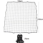 100*100cm Replacement Soccer Rebounder Net Soccer Rebounder Net Soccer Rebounder Net Bounce Back Kickback Football Practice Training Aid （1 net+20 elastic ropes）
