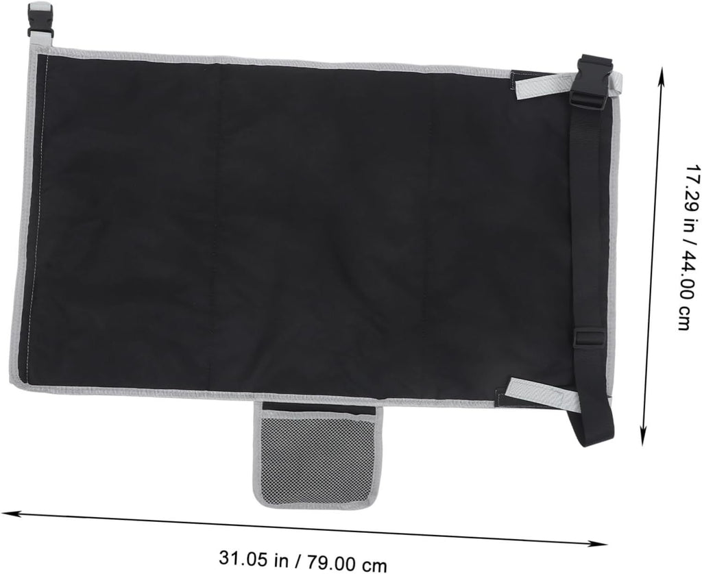 Toddler Airplane Bed, Kids Airplane Seat Extender Travel Bed, Kids Airplane Travel Essentials, Airplane Must Have for Toddlers, Portable Plane Bed Foot Rest for Flights(Black)