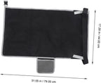 Toddler Airplane Bed, Kids Airplane Seat Extender Travel Bed, Kids Airplane Travel Essentials, Airplane Must Have for Toddlers, Portable Plane Bed Foot Rest for Flights(Black)