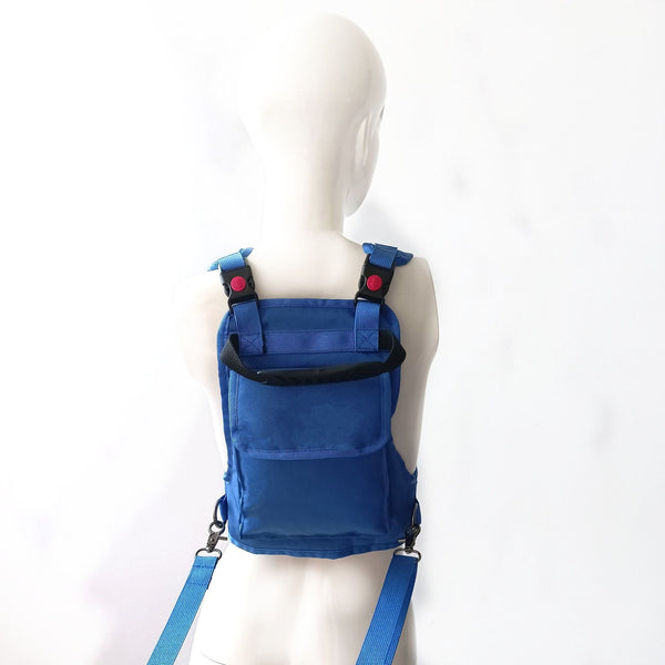 Kids Ski Training Harness with Backpack (Blue)