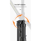 Foldable Rechargeable LED Work Light, LED Slim Work Light with Magnetic Base. Ultra Bright Flashlight, Cast Aluminum, Mechanics, Car Repair, Outdoor, Camping, Emergency, Garage