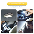 Car LED Lights Interior Battery Powered,USB Charging 10LED Small Wireless Dome Light Inside,RV Camper Shell Ceiling Roof Lights,Trunk Light