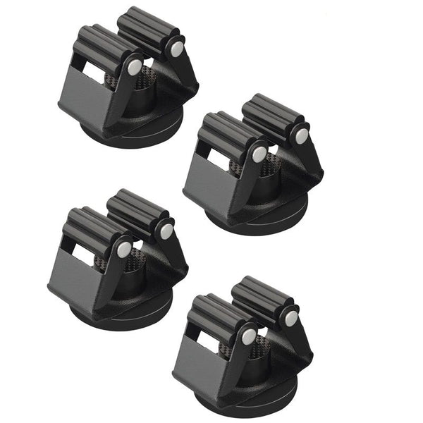 4Pcs Anti-Slip Magnetic Mount Storage Broom Holders with Rubber Grippers
