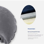 Ultimate Inflatable Travel Neck & Body Pillow - Travel Essentials, Comfort and Upper Body Support, Airplane Neck Pillow for Long Flight, Straps to Airplane Seat & Car, for All Ages - Grey