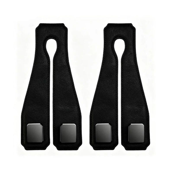 2 Pack Multifunctional Car Seat Back Storage Hooks - Black
