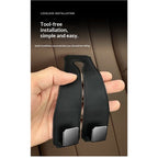 2 Pack Car Seat Back Storage Hooks - Headrest Hooks for Purses and Bags, Universal Hidden Multifunctional (Black)