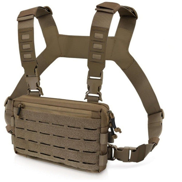 Chest Rig Pack for Men, Running Chest Bag with Front Loop Recon Chest Rigs for Hunting Outdoor 9 x 5.9 x 1.5 in