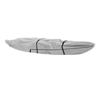 UPF 50+ Kayak Cover, Dustproof Canoe Cover for Outdoor Storage, 420D Waterproof Kayak Cover for Fishing Boat, Gray (Silver, 10ft)
