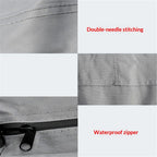 UPF 50+ Kayak Cover, Dustproof Canoe Cover for Outdoor Storage, 420D Waterproof Kayak Cover for Fishing Boat, Gray (Silver, 10ft)