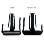 Wheelchair Safety Belt,T-Shape Chair Waist Lap Strap Prevent Tilting or Falling,Patients Safety Harness Fixed Elderly Belt with Easy Release Buckles for Patient,Elderly & Disabled (Black)