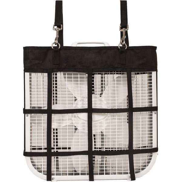2 Pcs Classic Adjustable Equine Fan Bags - Black