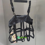 2 Pcs Classic Box Fan Holder for Horse Stall Adjustable Equine Bag Hanging Horse Fan Stable Supplies Hook Accessories, black（oniy two bag）