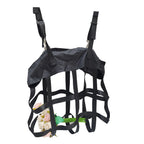 2 Pcs Classic Box Fan Holder for Horse Stall Adjustable Equine Bag Hanging Horse Fan Stable Supplies Hook Accessories, black（oniy two bag）