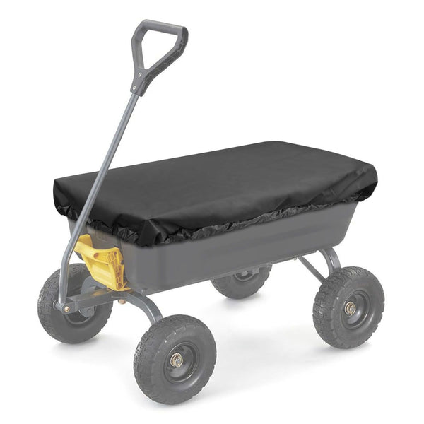 Collapsible Wagon Cover for Carts Garden Dump Cart, Outdoor Garden Wagon Cart Cover, Waterproof Dustproof UV Resistant Wagon Rain Covers Perfect for Lawn, Barn and Farm（There is only one dust cover）