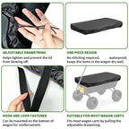 Collapsible Wagon Cover for Carts Garden Dump Cart, Outdoor Garden Wagon Cart Cover, Waterproof Dustproof UV Resistant Wagon Rain Covers Perfect for Lawn, Barn and Farm（There is only one dust cover）