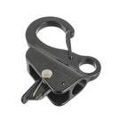 Boat Anchor Hook Sliding Hook,Stainless Steel Easy to Use Knotless Anchor System with Quick Release for 3/8" Rope Jet Skis Pontoon  （black）