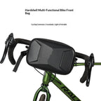 Bike Handlebar Bag,  Waterproof Bike Front Bag, 3L Bicycle Frame Storage Bag Bike Pouch for Road Mountain Bicycle Cycling Travel Hiking (Black)