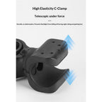 360 degree rotating bike clip, bicycle stand, light clip, flashlight light holder/Attachment for Bath Seat (black)