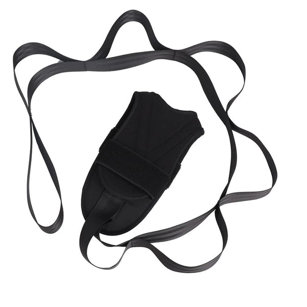 Stretch Strap with Loops for Foot and Calf (Black)