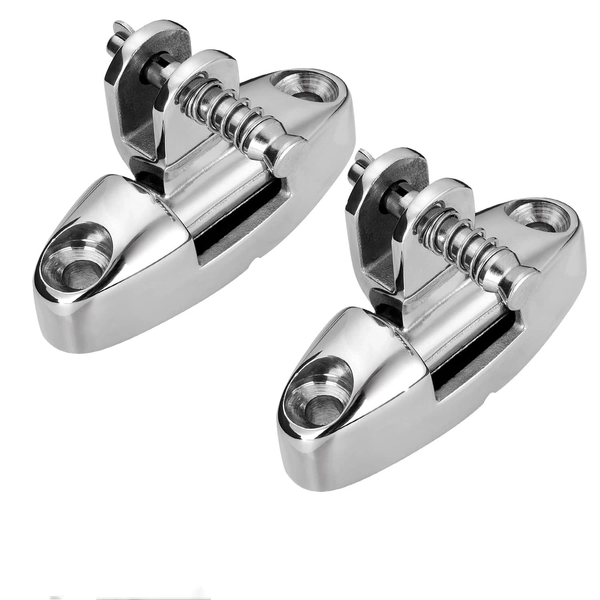 Boat Top Swivel Deck Hinge with Removable Pin (2 Pieces,Excluding screws)