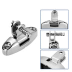 Boat Top Swivel Deck Hinge with Removable Pin, 180 Degree Adjustable,316 Stainless Steel, Marine Top Hardware(2 Pieces,Excluding screws)