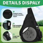 Disc Golf Bag with Retriever Holder and Storage Pockets, Disc Golf Backpack with 8-10 Disc Capacity, Deluxe Bag（oniy bag）