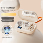 Portable Ultrasonic Contact Lens Cleaner with USB Charger - Fit Disposable Soft, Colored & RGP Lenses - Travel & Home