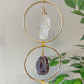 7 Chakra Crystal Hanging Ornament (Gold)