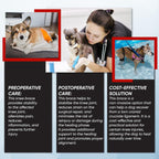 Dog Knee Brace Dog Brace Hind Leg Dog Knee Brace with Extra Collar and Support Treats Kneecap Dislocation Arthritis（S）