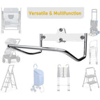 Ladder Hanger for Garage Wall, Ladder Storage Strollers and Folding Chair, Heavy Duty Lader Holder Rust Proof