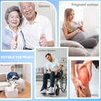 Multi-Loop Leg Lifter Strap 42 in,Rigid Hand Strap Padded Foot Loop with 3 Hand Grips Aid Device for Recovering Getting in and Out of Bed, Couch, Car and Wheelchair - for Adults,Elderly Women and Men