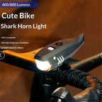 Bike Horn with Light,120dB Electric Bicycle Bell & Rechargeable Headlight, IPX4 Waterproof Kids Bike Accessories for Boys/Girls, Scooters