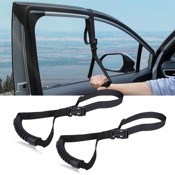4Pack Portable Vehicle Safety Support Grab Handle - Black