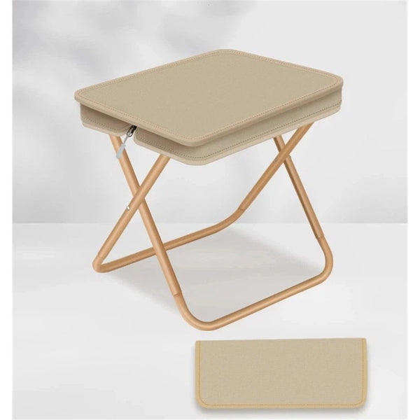 Foldable Portable Camping Stool Heavy Duty (khaki)