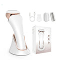 Electric Razor for Women Rechargeable Wet Dry Electric Shaver for Women, Waterproof Lady Shaver for Legs Arm Underarm Bikini Public Body Razor with One Extra Foil Blade， Gold，16.5*5.5*4.4cm