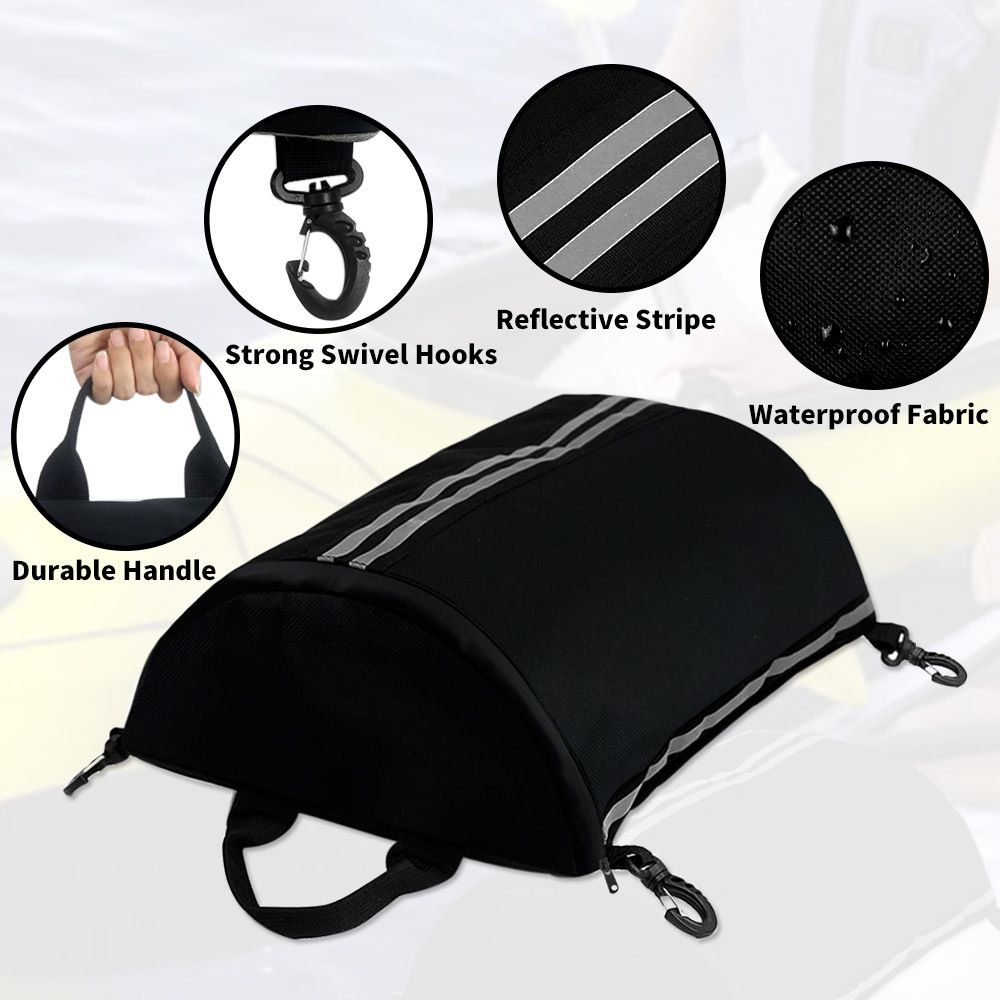 Deck Bag, Paddleboard Storage Bag for Kayaks, Surfboards, Stand-Up & Surfboard Accessories, Paddleboard Cooler organized with Swivel Hook Waterproof Zipper Pouch