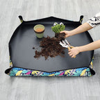 3 PCS 29.5"x 29.5" Waterproof Repotting Mat for Plant Transplanting and Mess Control Repotting Mat for Indoor Plants Transplanting and Dirt Control