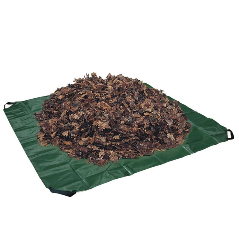 Goods Drawstring Tarp -1.98x1.98m Extra Strength for Easy Clean Ups - Forms into Bag - Best Leaf Tarp - Useful for Covering Bikes, Furniture, Etc.