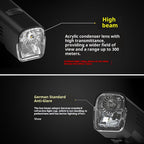 1200 Lumens Bike Light for Night Riding, USB-C Rechargeable Bike Headlight, Aluminium Alloy Waterproof Bike Front Light,LED Bike Light