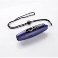 Rechargeable Bear Horn - Electronic Air Horn for Bears with 4 Volume Levels & 3 Tones,  Safety Light for Hiking, Camping, Wildlife Defense (Blue，14*3.8*3.85cm)