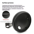 Motorcycle Universal 7" Headlight Housing Shell Lamp Bracket Bottom Mount Bucket Fits Compatible Cafe Racer