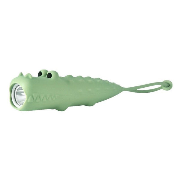 Crocodile Kids Flashlight Rechargeable, LED Flashlight for Boys & Girls, Fun Lightweight Flashlights for School Kid for Camping & Outdoor Adventures, Birthday Gift,1 Pack-Crocodile