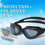 Swim Goggles, Swimming Goggles Anti-Fog for Adult Men Women Adults Teenagers（17.5*4.6cm，black)