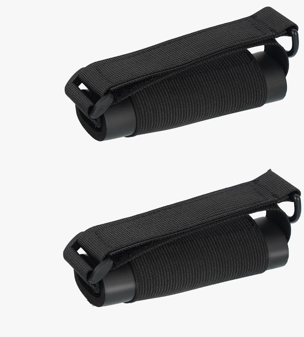 2pcs Disabled Eating Aids Utensil Holders Eating Assistance Hand Cuff for Holding Spoon, Fork, Cutlery Adjustable Nylon Gripping Strap for Limited Mobility, Weak Grip,