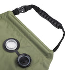 Solar Portable Shower Bag, 5 Gal/20L Solar Heating Camping Shower Bag with Removable Hose&On-Off Switchable Shower Head, Compact Camping Shower  green