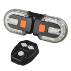 Split Bicycle Rear Lights, USB Rechargeable Turn Signal Bike Taillights for Cycling, Cyclist Safety Warning Bike Light 5 Mode (Only One Remote Control)