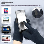 Silk Glove Liners | Soft & Comfortable | Touchscreen Thermal Gloves | Natural Wear | Unisex | navy blue ,XL