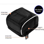 Cycling Bike Bicycle Handlebar Bags Front Baskets Black with Rain Cover,  for and Folding Bikes Easy to Install for Essentials