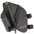 Bike Seat Bag, Bicycle Saddle Bag Under Seat Cycling Seat Pack with Water Bottle Holder for Mountain Road Bikes Black